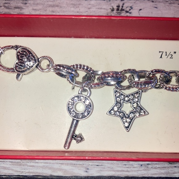 Vintage, Silver, Charm Bracelet - Picture 2 of 4